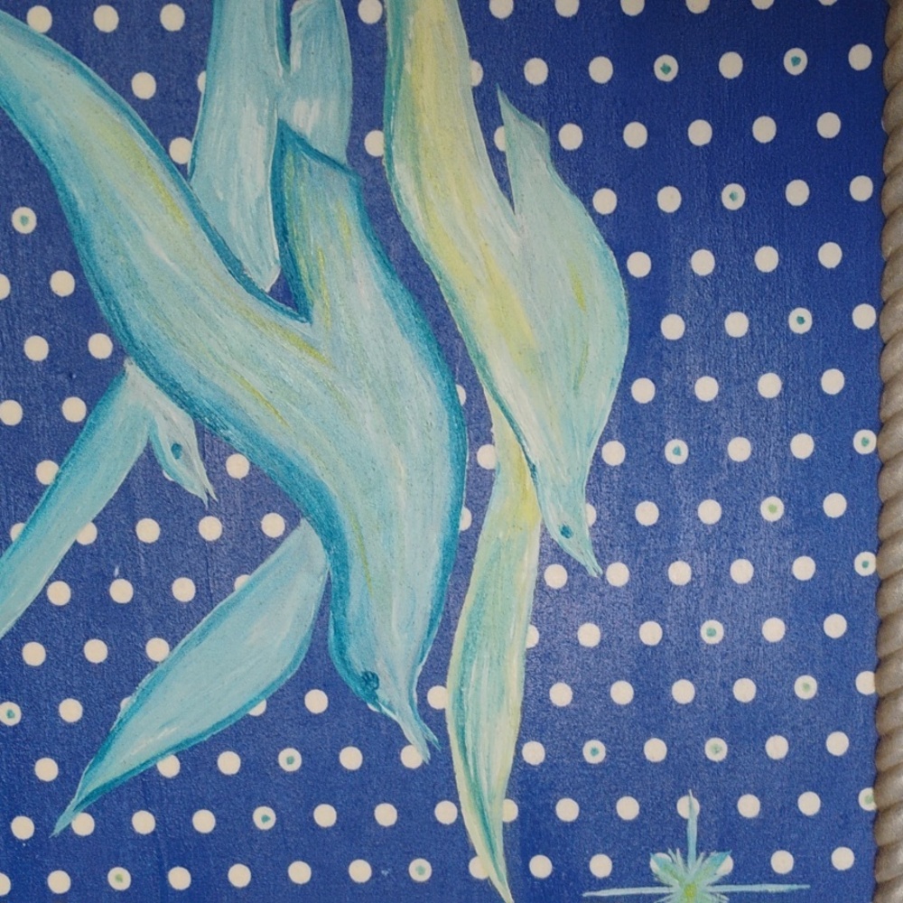 Abstract Blue and Green Bird Canvas Art - Picture 2 of 4